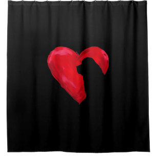 Rideaux De Douche Terre-Neuve silhouette valentines cadeau de jour
