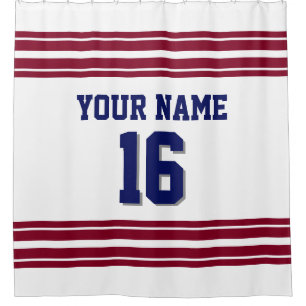 Rideaux De Douche Texte de la marine 2X Stripes