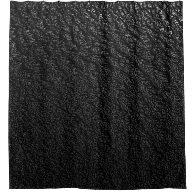 Rideaux De Douche textile floral noir et gris (Devant)