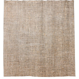 Rideaux De Douche Textile jute texture tissu brun