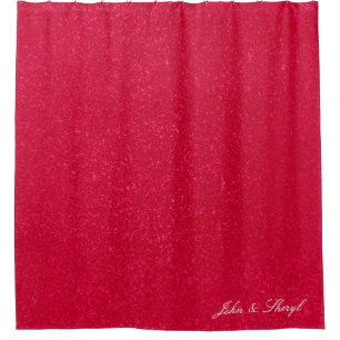Rideaux De Douche Texture Abstraite rouge profond personnalisable