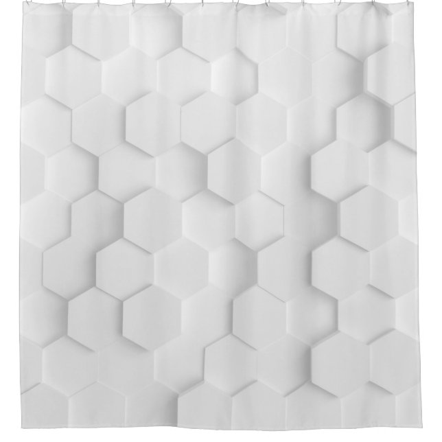 Rideaux De Douche Texture arrière - plan blanche. Illustration 3d, 3 (Devant)