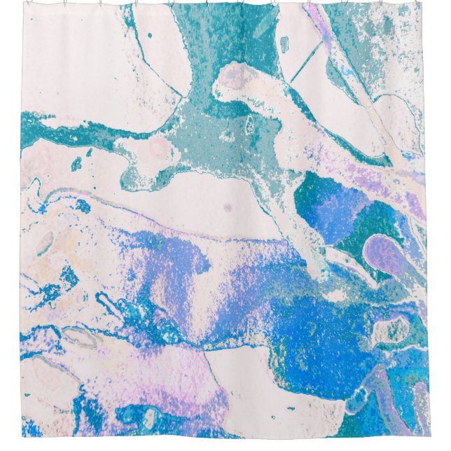 Rideaux De Douche Texture artistique. Bright Violet Border. Art viol (Devant)