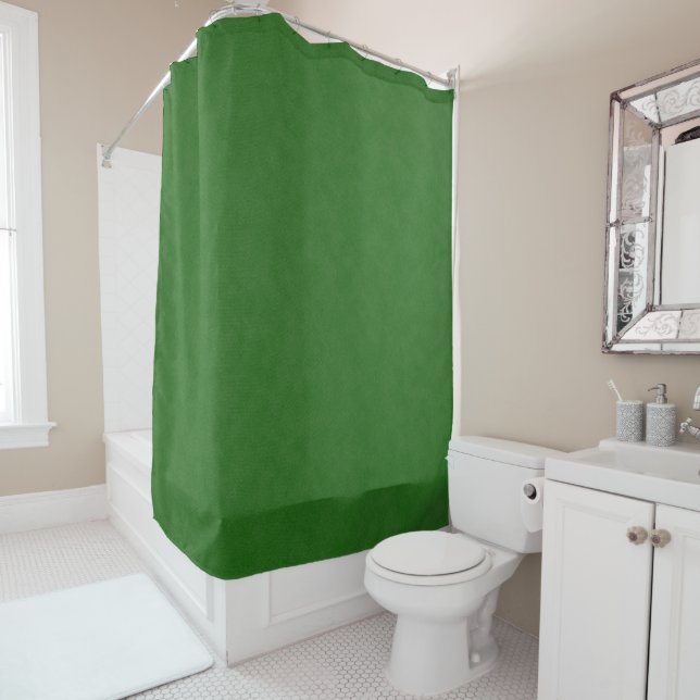 Rideaux De Douche Texture de Denim vert, (En situation)