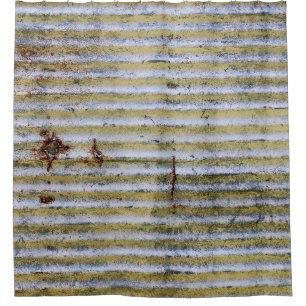Rideaux De Douche texture de grunge de zinc rouille, texture de zinc