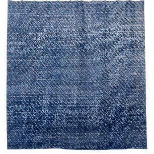 Rideaux De Douche Texture de Jeans en tissu bleu Denim