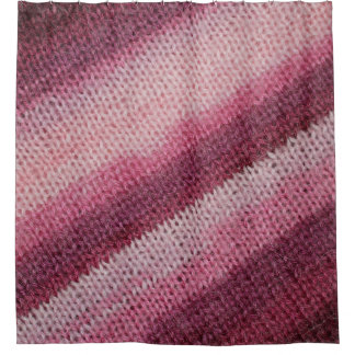Rideaux De Douche Texture de tissu en nappe, abstrait violet-rose.