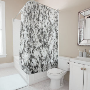 Rideaux De Douche texture granite Arrière - plan de marbre en noi