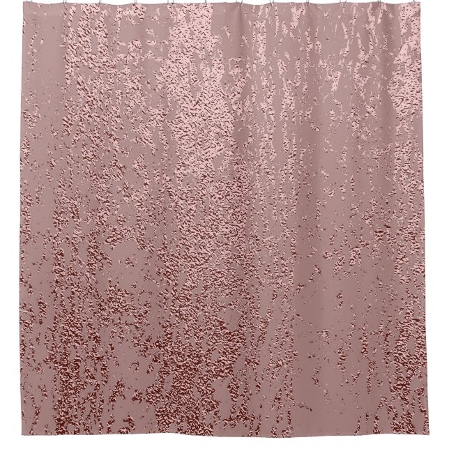 Rideaux De Douche Texture or métallique, quartz rose. (Devant)