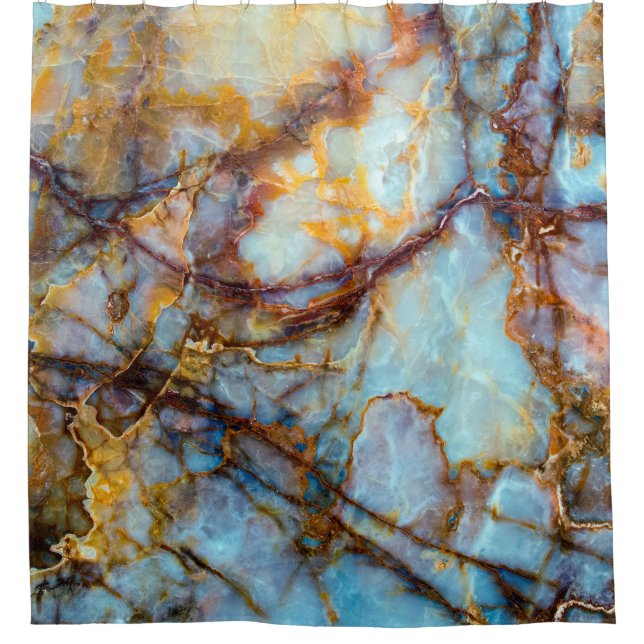 Rideaux De Douche texture unique de pierre naturelle - marbre, onyx, (Devant)