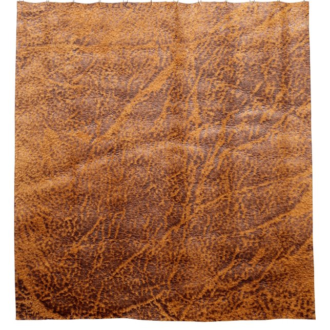 Rideaux De Douche Texturetexation en cuir marron naturel, cuir, ski (Devant)