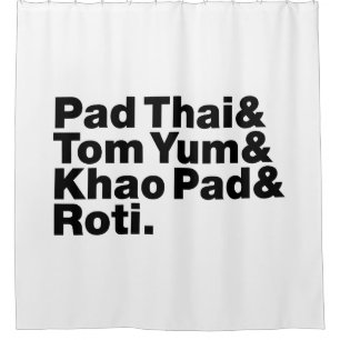 Rideaux De Douche Thai Street Food