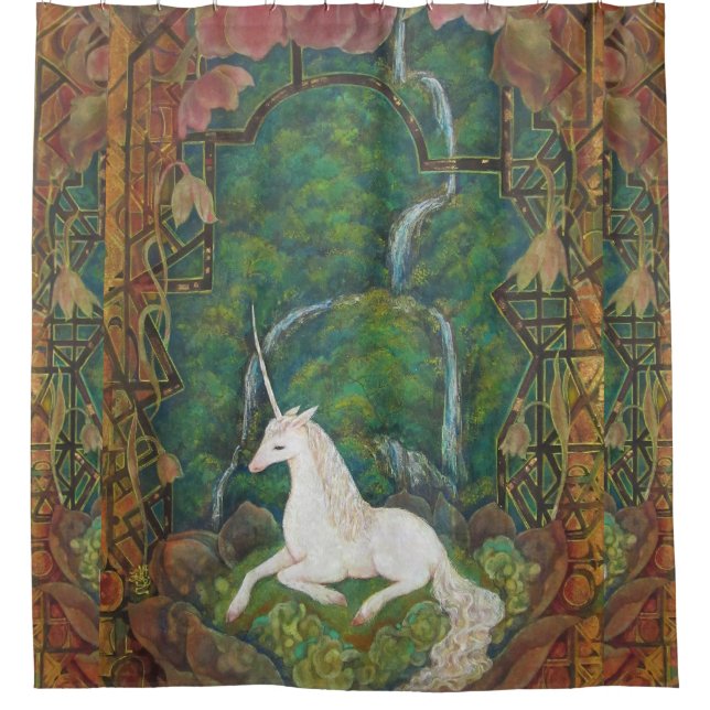 Rideaux De Douche The Unicorn's Secret Garden (Devant)