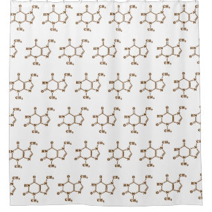 Rideaux De Douche Théobromine au chocolat Formule chimique moléculai