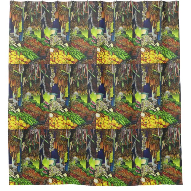 Rideaux De Douche Threads communs des interactions humaines, Budapes (Devant)