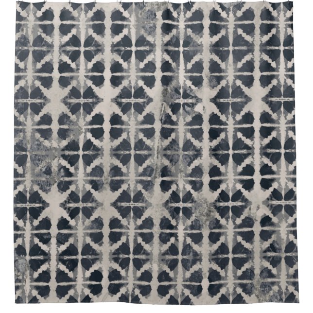 Rideaux De Douche Tie dye texture creative repeat modern patternafri (Devant)