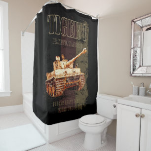 Rideaux De Douche Tiger I Allemand 2ÈME GUERRE MONDIALE de chars lou