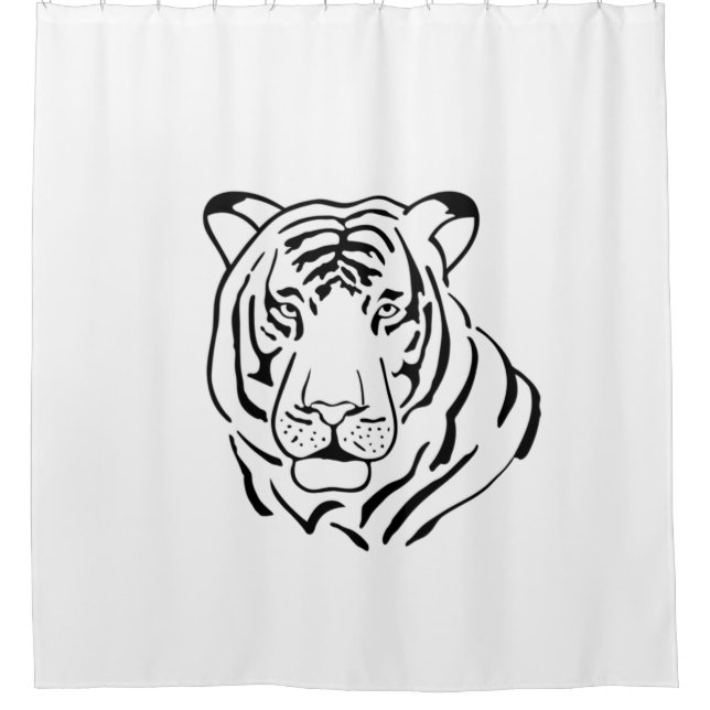 Rideaux De Douche Tigre Gratiffi (Devant)