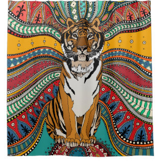 Rideaux De Douche tigre indien