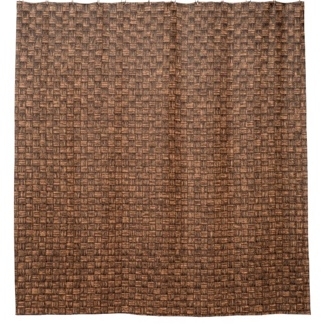 Rideaux De Douche Tissu Brown, texture pour arrière - plan. (Devant)