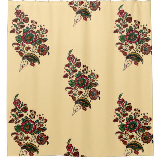 Rideaux De Douche Tissu de chintz en coton indien vintage