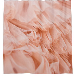 Rideaux De Douche Tissu rose doux aux couleurs pastel. Tissus