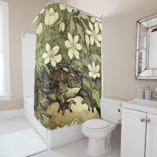 Rideaux De Douche Toad et Dogwood de style Art nouveau néerlandais