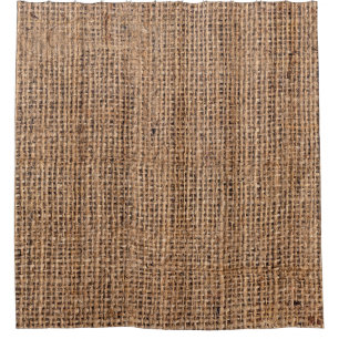 Rideaux De Douche Toile Burlap Brown naturel Grange grossier