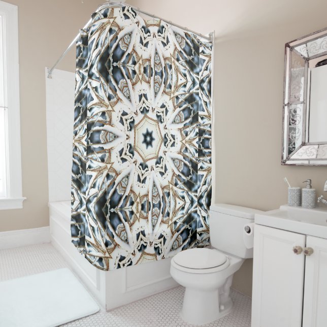 Rideaux De Douche Toile de neige (En situation)