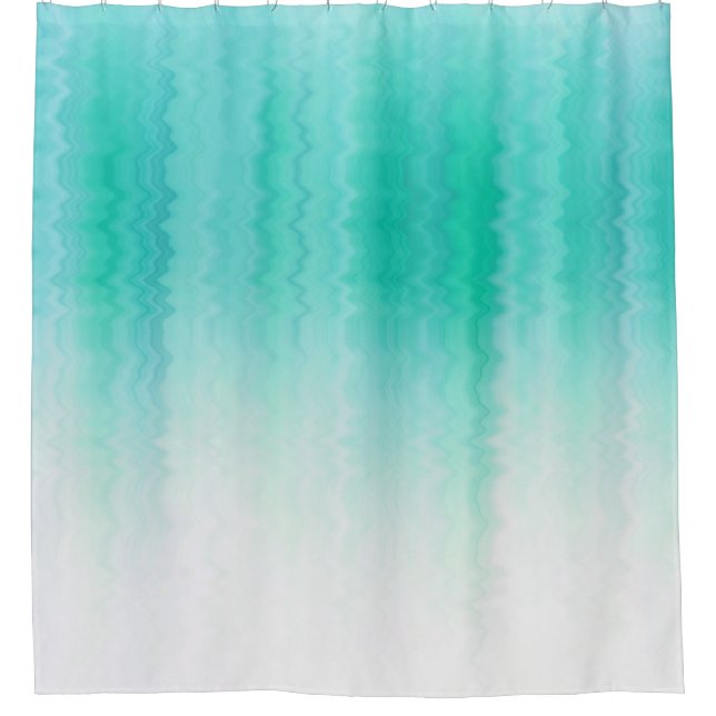 Rideaux De Douche Tons de couleur turquoise (Devant)