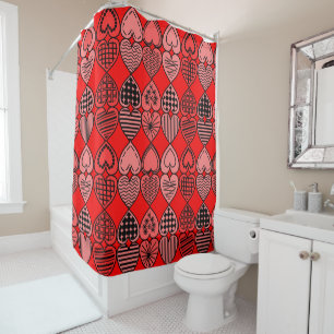 Rideaux De Douche Topsy Turvy Hearts