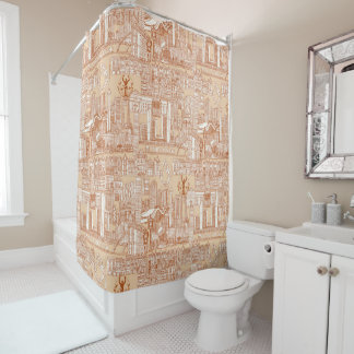 Rideaux De Douche Toronto toile rouille sable