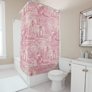 Rideaux De Douche Toronto toile viva magenta poussière de pêche
