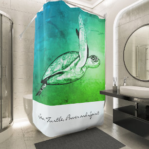 Rideaux De Douche Tortue de mer Art original