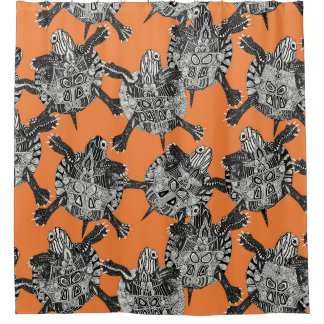Rideaux De Douche tortue persimmon