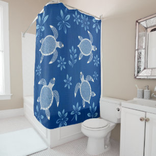 Rideaux De Douche Tortues du Lagon Bleu