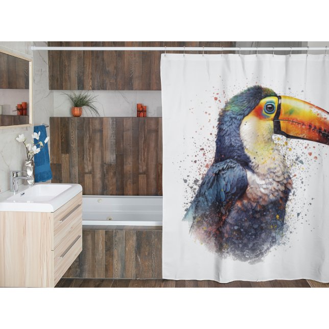 Rideaux De Douche Toucan de Splendeur Tropicale (Créateur téléchargé)