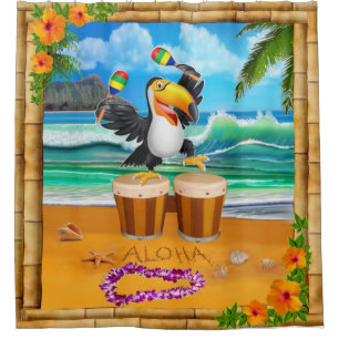 RIDEAUX DE DOUCHE TOUCAN JOUER