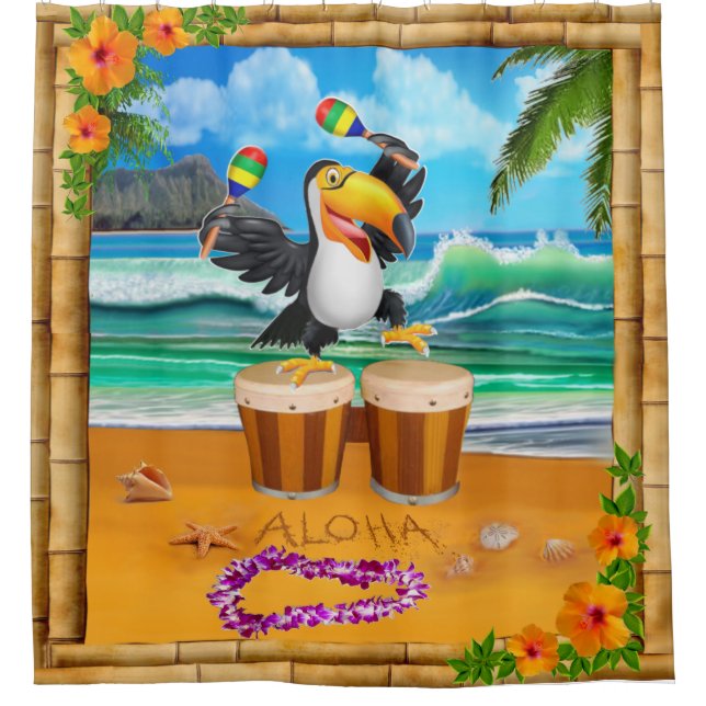 RIDEAUX DE DOUCHE TOUCAN JOUER (Devant)