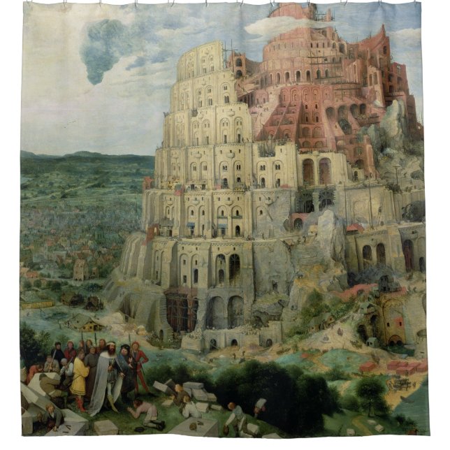 Rideaux De Douche Tour de Babel (Devant)