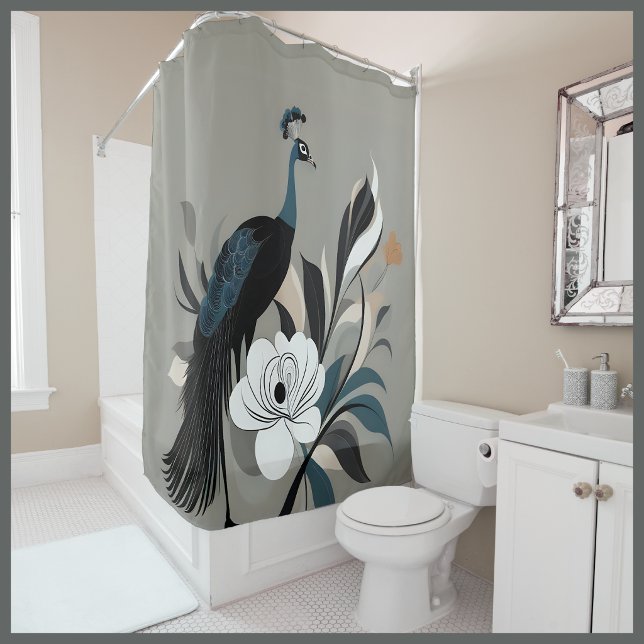Rideaux De Douche Tourbillon d'émeraude (Emerald Whirlwind Shower Curtain
)
