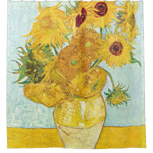 Rideaux De Douche tournesol par Vincent Van Gogh, post impressionnis