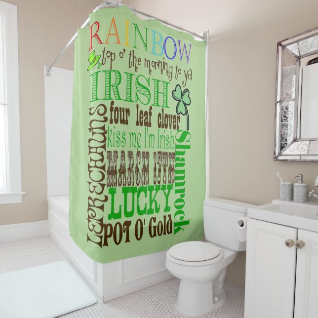 Rideaux De Douche Tout irlandais (En situation)