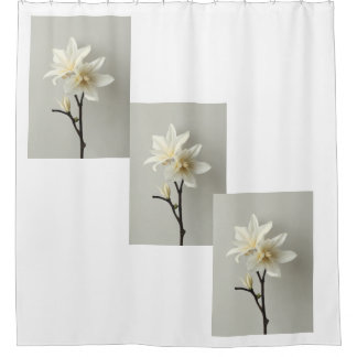 Rideaux De Douche "Tranquillité florale : Décor de la salle de bain