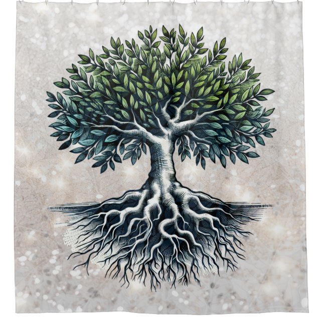 Rideaux De Douche Tree of Life (Devant)