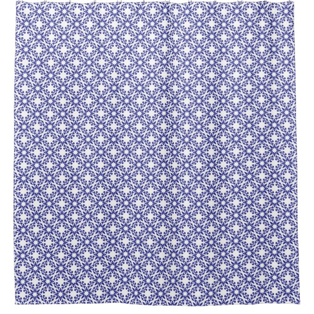 Rideaux De Douche Trellis Bleu Royal (Devant)