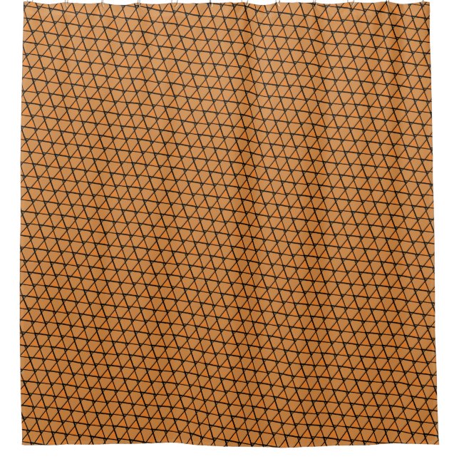 Rideaux De Douche Triangles Funky Orange (Devant)