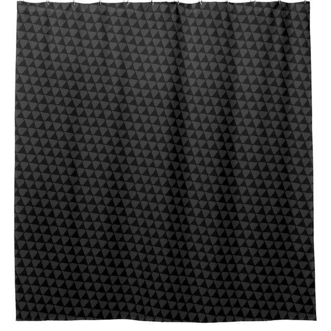 Rideaux De Douche Triangles noirs funky (Devant)
