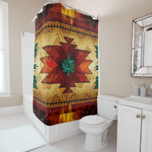 Rideaux De Douche Tribal amérindien du sud-ouest