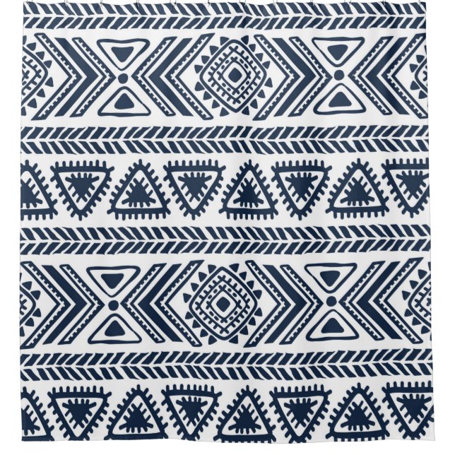 Rideaux De Douche Tribal vintage ethnique homogène  (Devant)